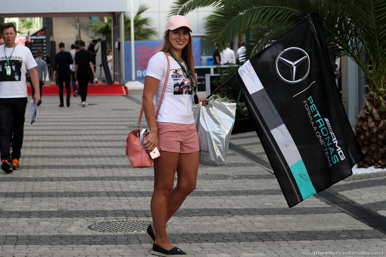 GP RUSSIA, 27.09.2018 - Ragazza in the paddock