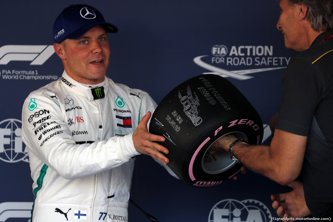 GP RUSSIA, 29.09.2018 - Qualifiche, Valtteri Bottas (FIN) Mercedes AMG F1 W09 pole position