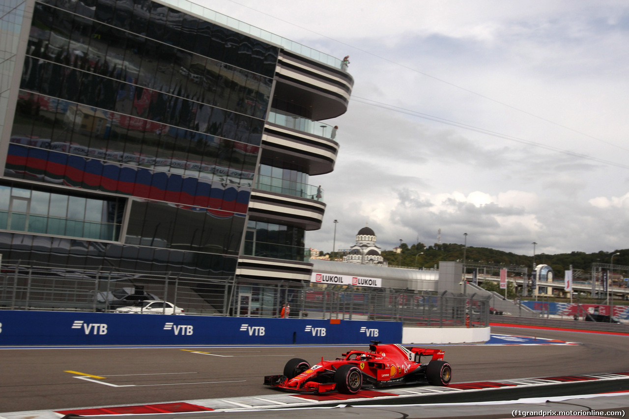 GP RUSSIA, 28.09.2018 - Prove Libere 1, Sebastian Vettel (GER) Ferrari SF71H