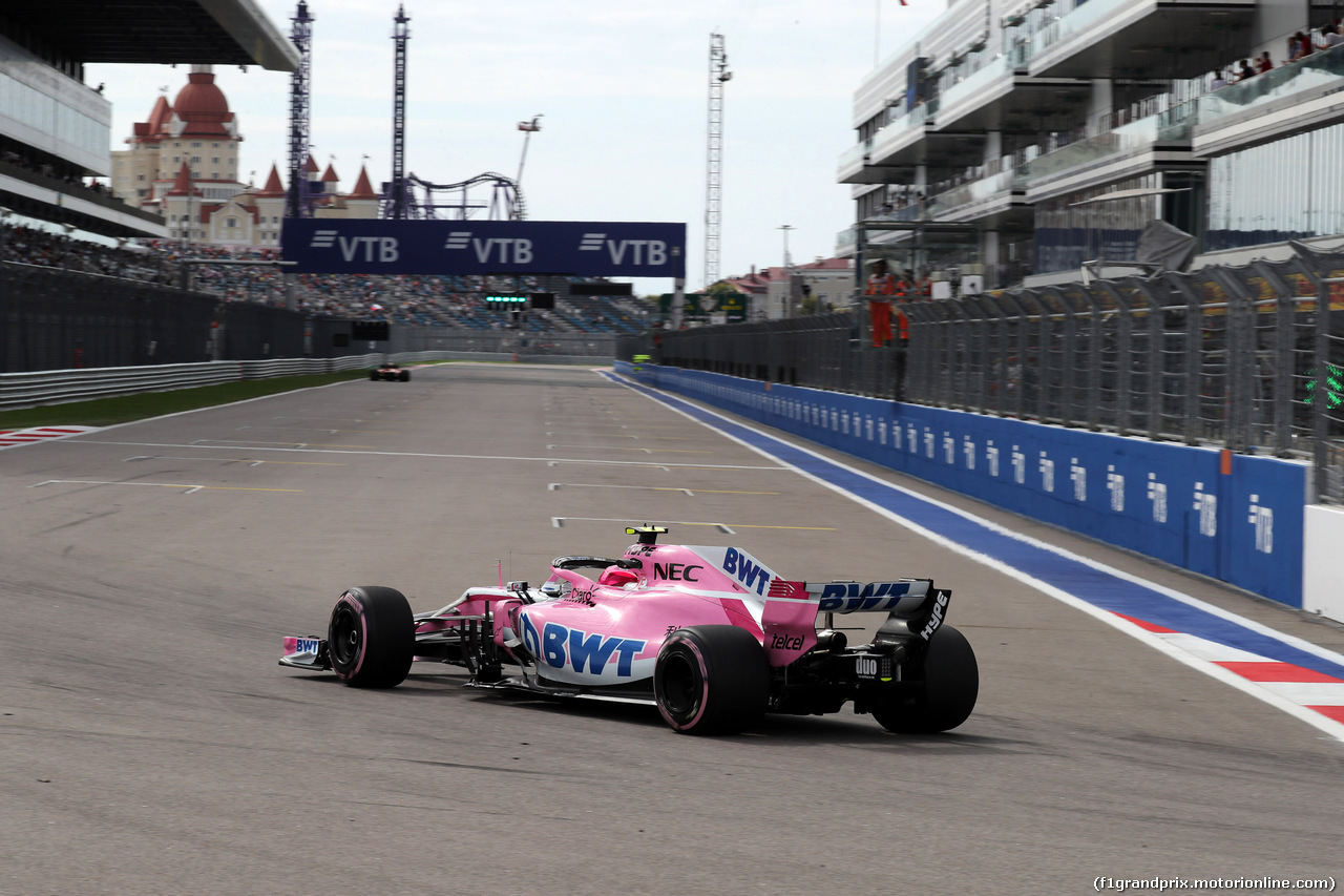 GP RUSSIA, 28.09.2018 - Prove Libere 1, Esteban Ocon (FRA) Racing Point Force India F1 VJM11