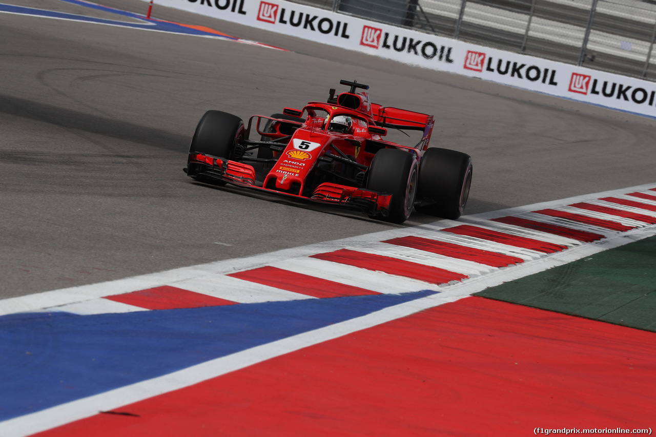 GP RUSSIA, 28.09.2018 - Prove Libere 1, Sebastian Vettel (GER) Ferrari SF71H