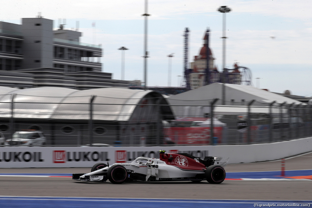 GP RUSSIA, 28.09.2018 - Prove Libere 1, Charles Leclerc (MON) Sauber C37