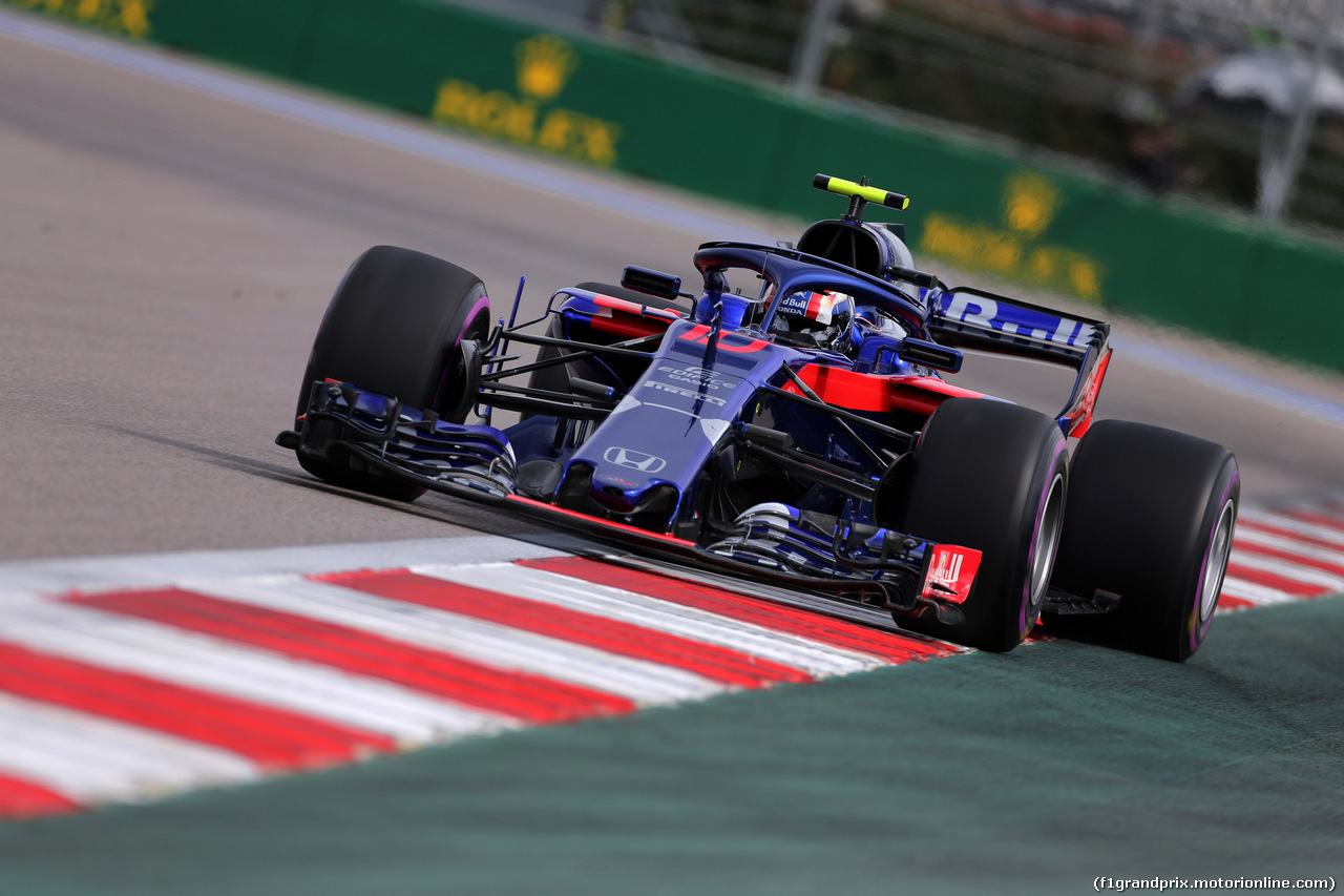 GP RUSSIA, 28.09.2018 - Prove Libere 1, Pierre Gasly (FRA) Scuderia Toro Rosso STR13