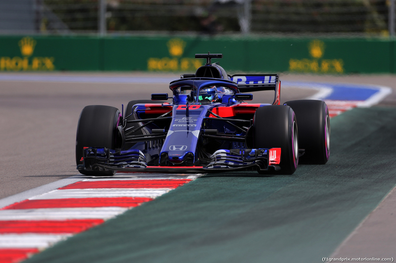 GP RUSSIA, 28.09.2018 - Prove Libere 1, Brendon Hartley (NZL) Scuderia Toro Rosso STR13