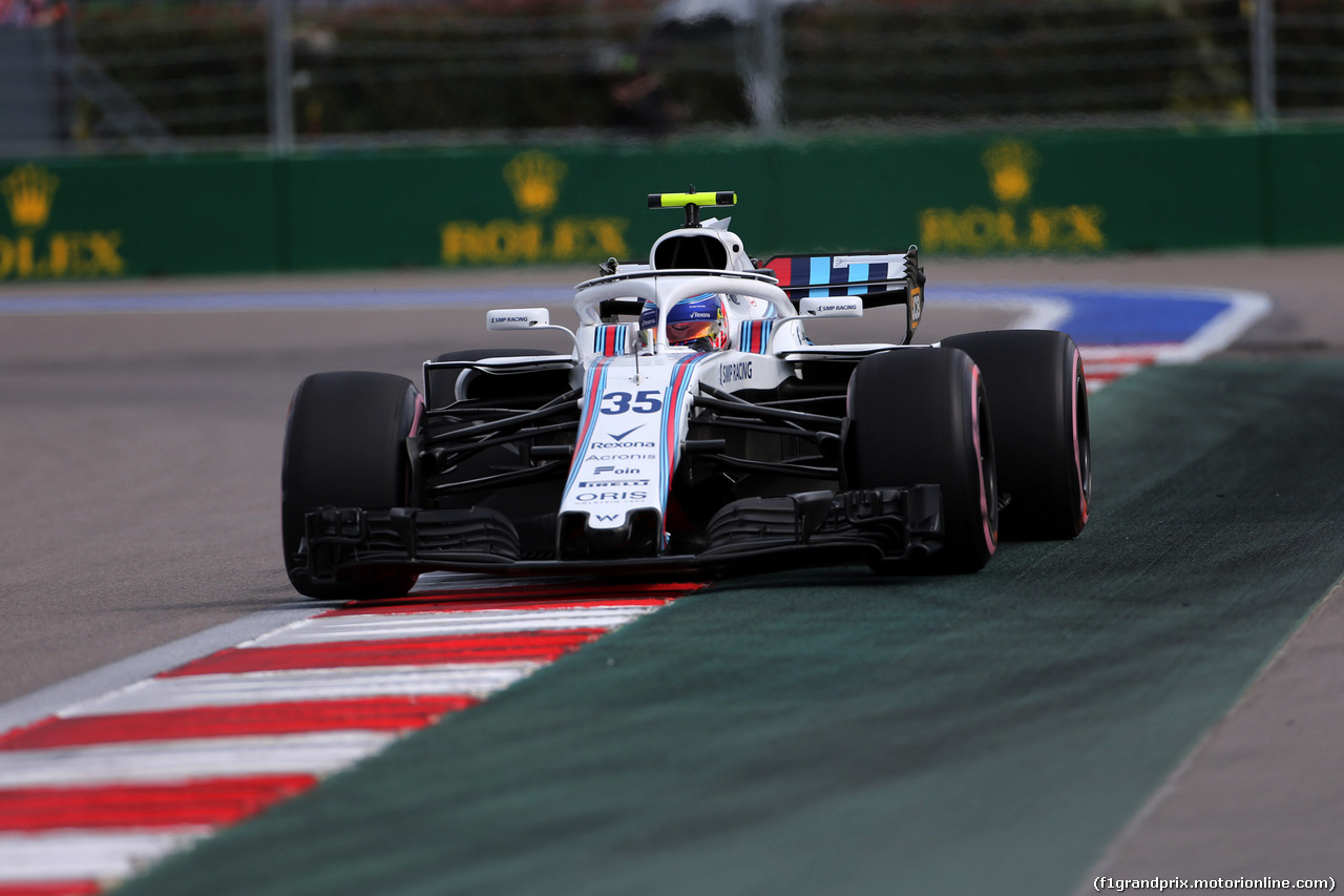 GP RUSSIA, 28.09.2018 - Prove Libere 1, Sergey Sirotkin (RUS) Williams FW41