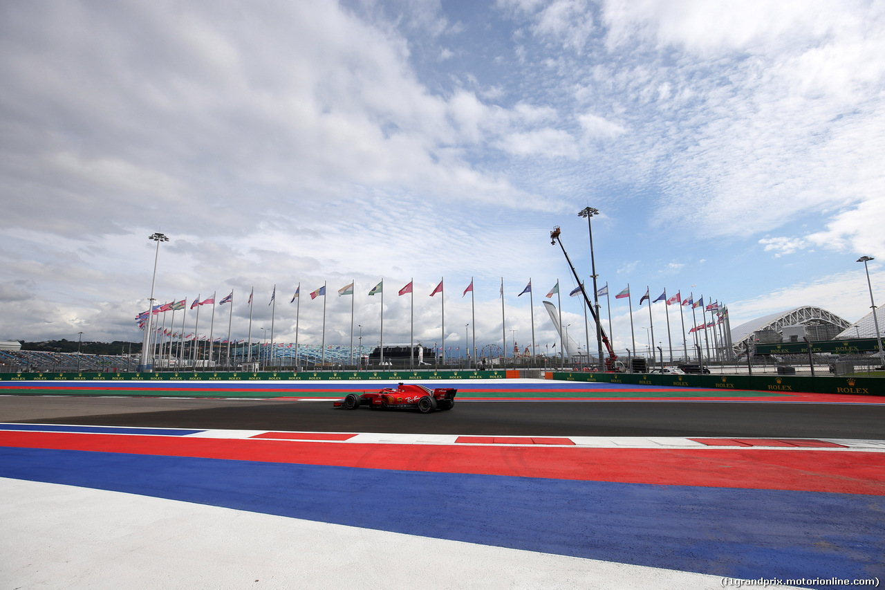 GP RUSSIA, 28.09.2018 - Prove Libere 1, Sebastian Vettel (GER) Ferrari SF71H