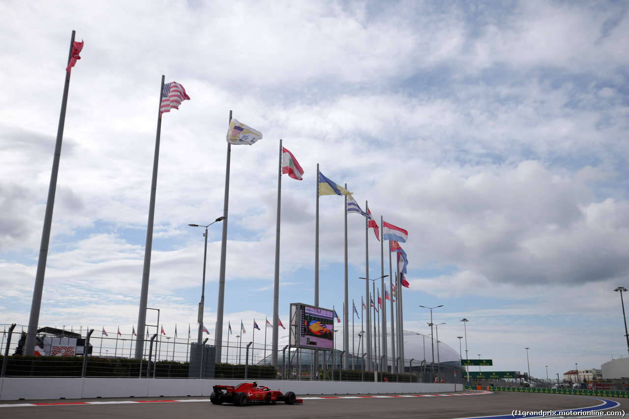 GP RUSSIA, 28.09.2018 - Prove Libere 1, Kimi Raikkonen (FIN) Ferrari SF71H