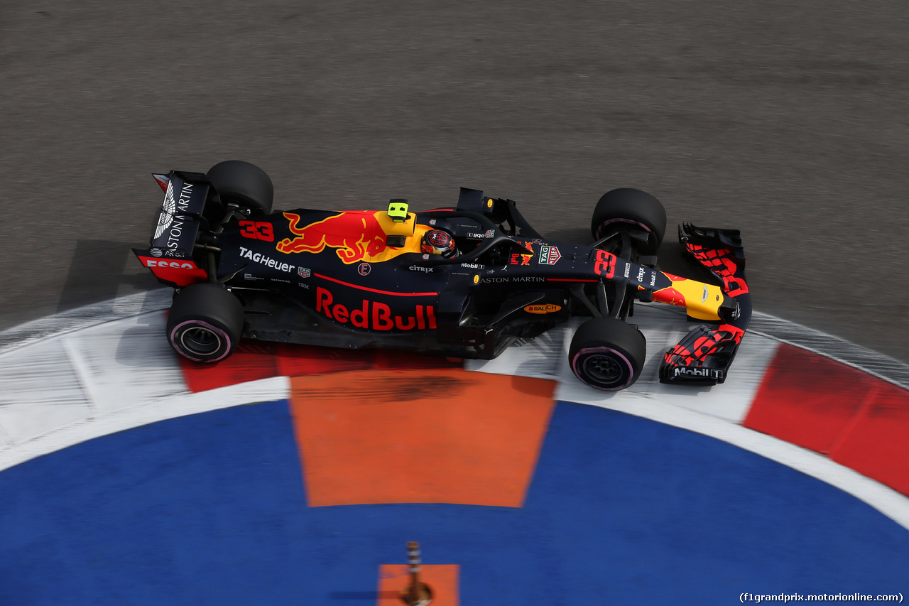 GP RUSSIA, 28.09.2018 - Prove Libere 1, Max Verstappen (NED) Red Bull Racing RB14