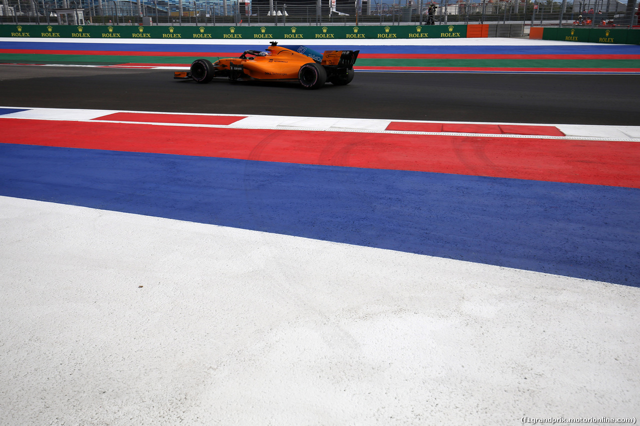 GP RUSSIA, 28.09.2018 - Prove Libere 1, Lando Norris (GBR) Test Driver, McLaren MCL3