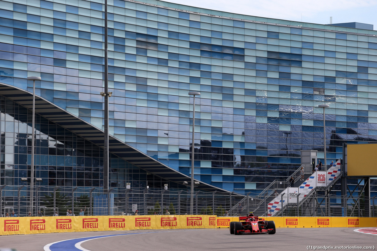 GP RUSSIA, 28.09.2018 - Prove Libere 1, Kimi Raikkonen (FIN) Ferrari SF71H