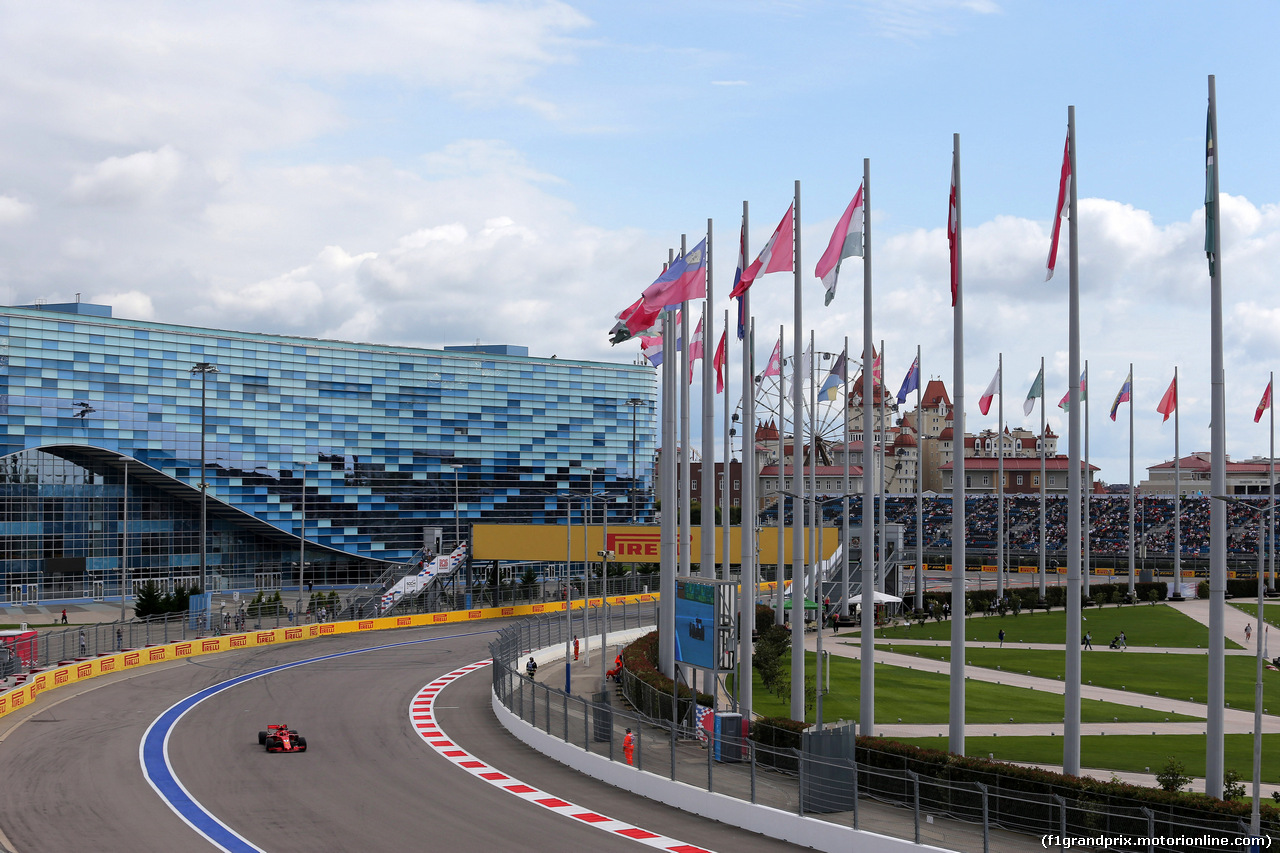 GP RUSSIA, 28.09.2018 - Prove Libere 1, Kimi Raikkonen (FIN) Ferrari SF71H