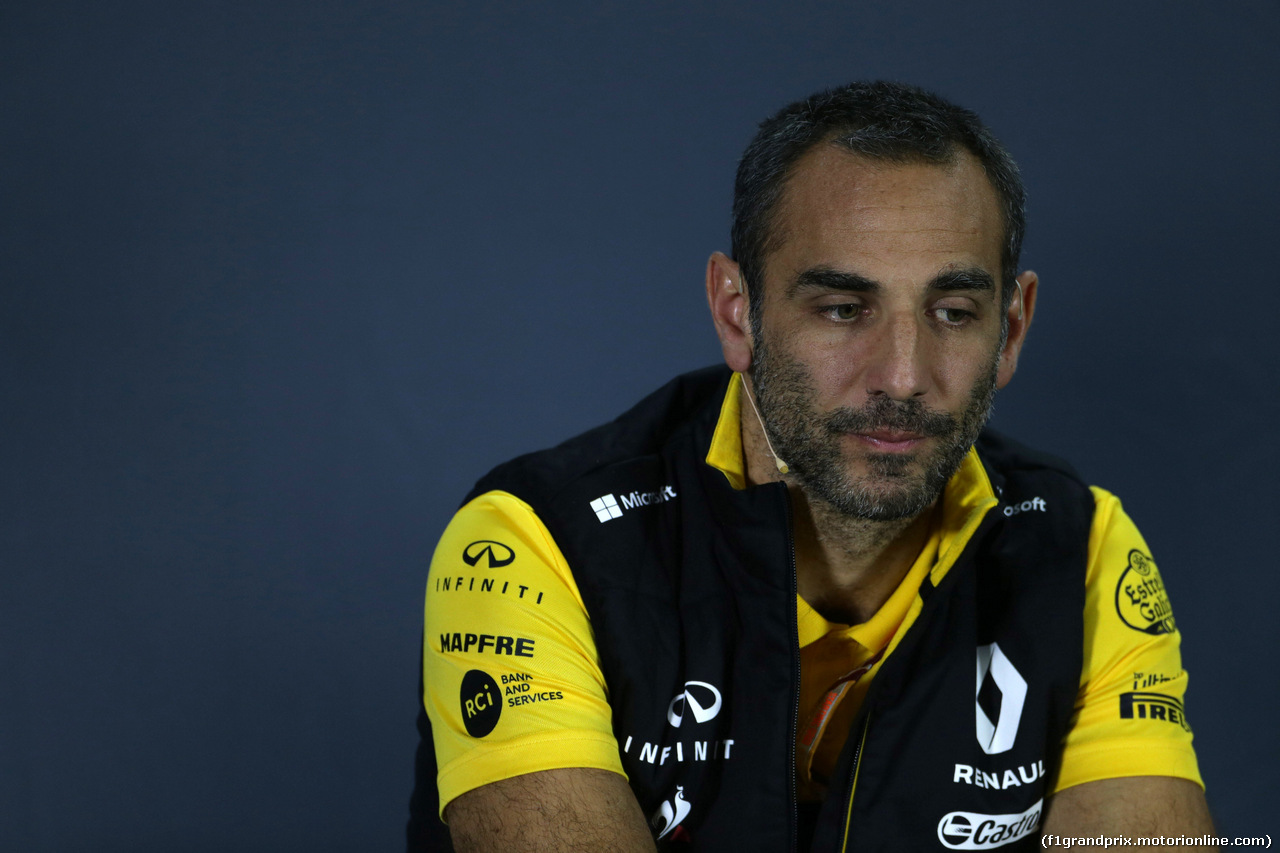 GP RUSSIA, 28.09.2018 - Conferenza Stampa, Cyril Abiteboul (FRA) Renault Sport F1 Managing Director