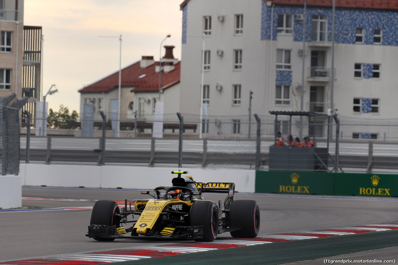 GP RUSSIA, 28.09.2018 - Prove Libere 2, Carlos Sainz Jr (ESP) Renault Sport F1 Team RS18