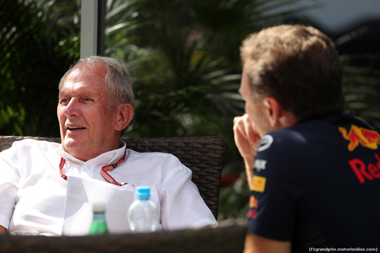 GP RUSSIA, 28.09.2018 - Prove Libere 2, Helmut Marko (AUT), Red Bull Racing, Red Bull Advisor e Christian Horner (GBR), Red Bull Racing, Sporting Director