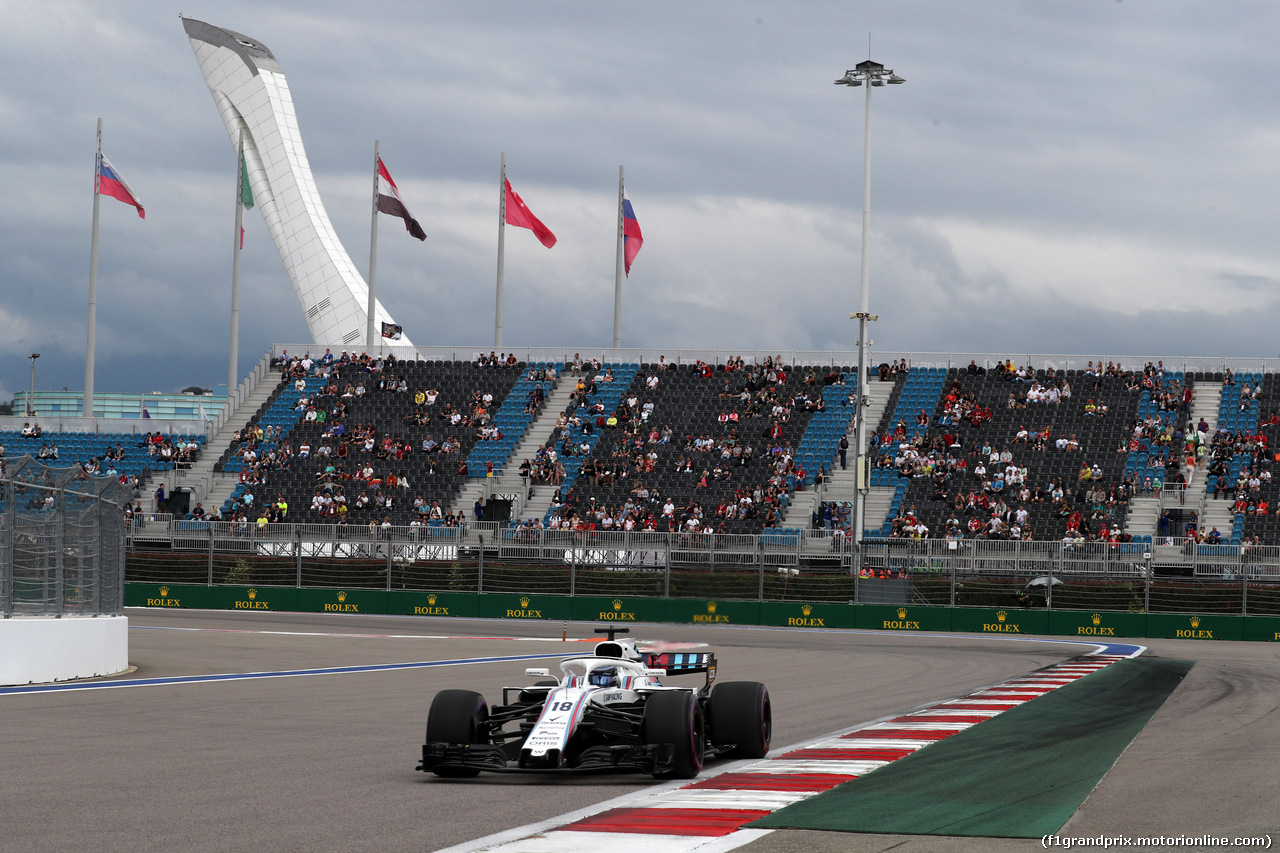 GP RUSSIA, 28.09.2018 - Prove Libere 2, Lance Stroll (CDN) Williams FW41