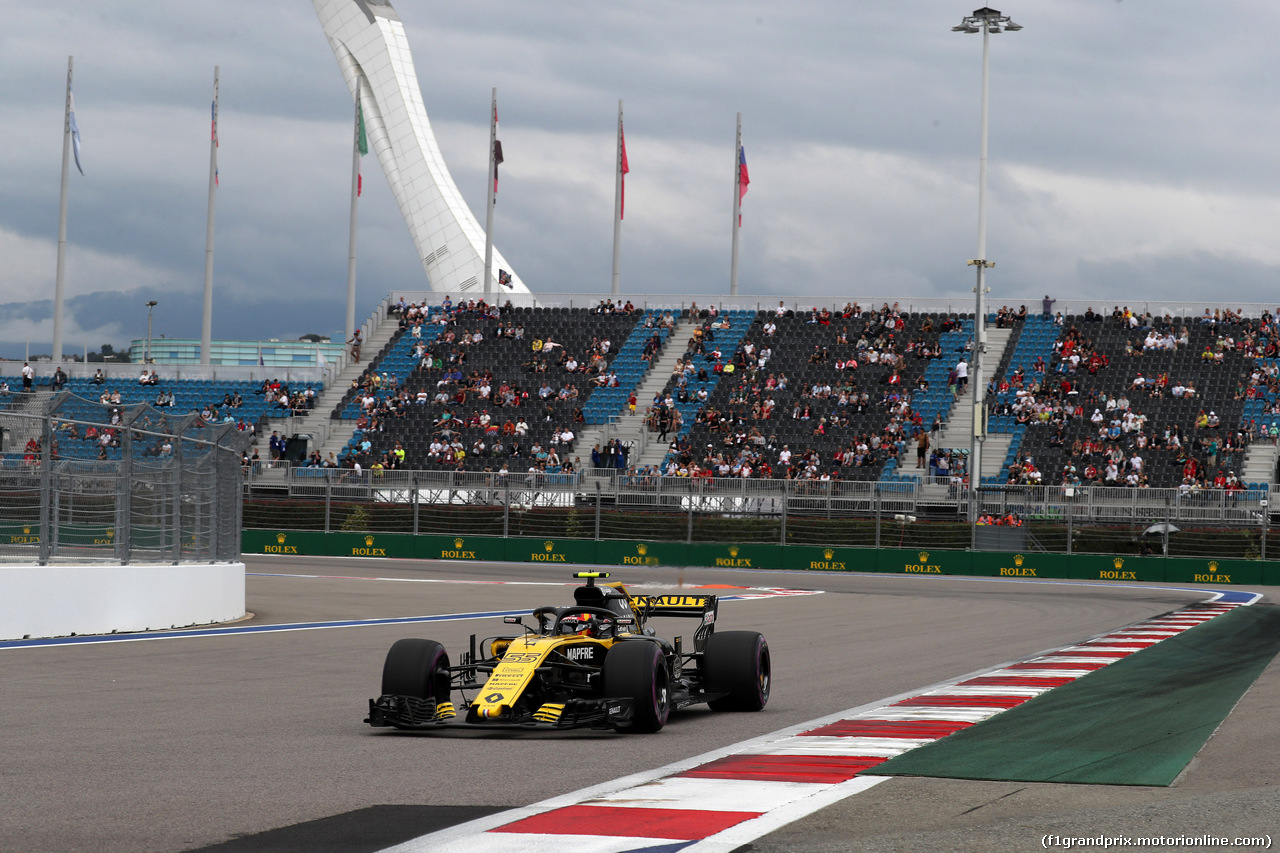 GP RUSSIA, 28.09.2018 - Prove Libere 2, Carlos Sainz Jr (ESP) Renault Sport F1 Team RS18