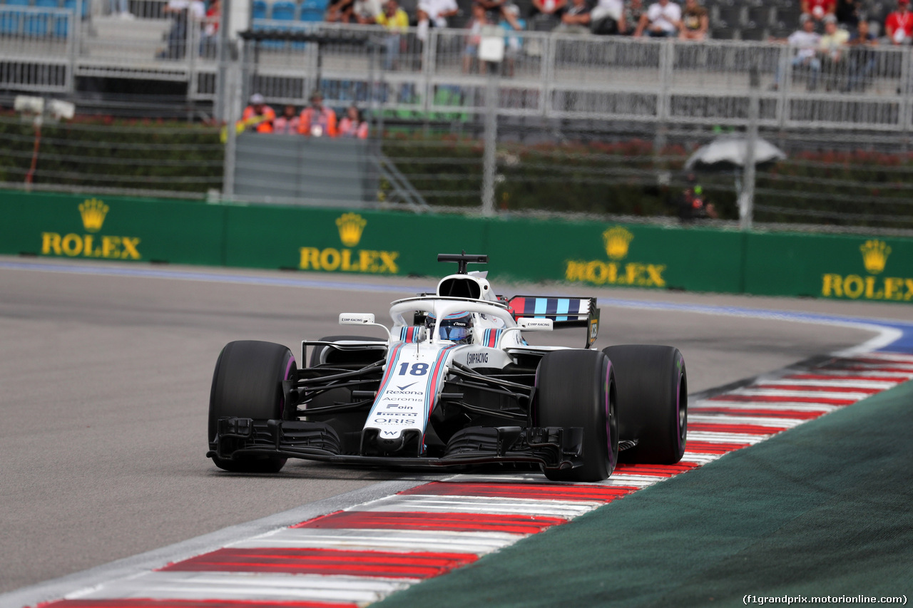 GP RUSSIA, 28.09.2018 - Prove Libere 2, Lance Stroll (CDN) Williams FW41