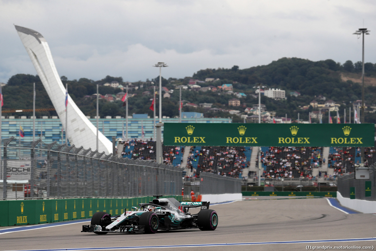 GP RUSSIA, 28.09.2018 - Prove Libere 2, Lewis Hamilton (GBR) Mercedes AMG F1 W09