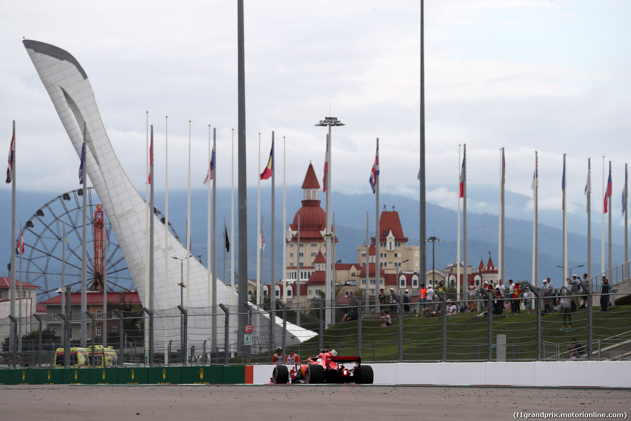 GP RUSSIA, 28.09.2018 - Prove Libere 2, Sebastian Vettel (GER) Ferrari SF71H