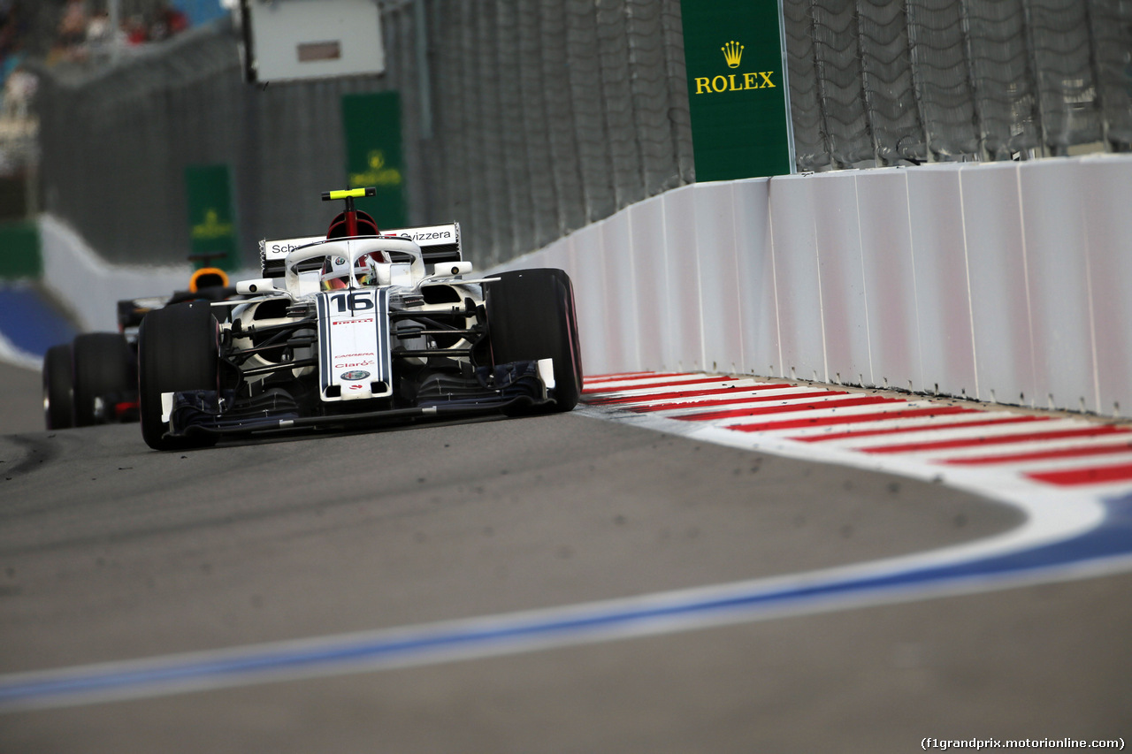 GP RUSSIA, 28.09.2018 - Prove Libere 2, Charles Leclerc (MON) Sauber C37