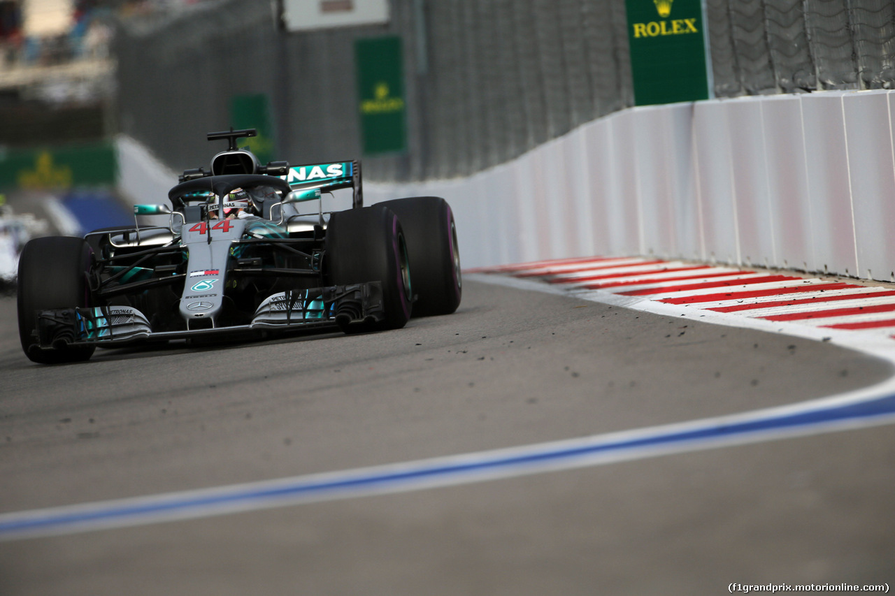 GP RUSSIA, 28.09.2018 - Prove Libere 2, Lewis Hamilton (GBR) Mercedes AMG F1 W09