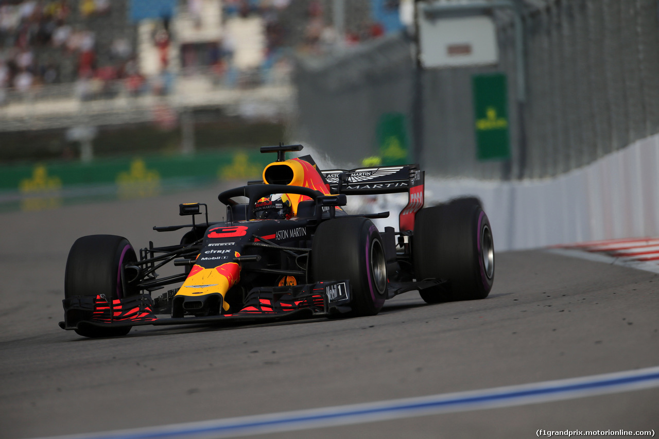 GP RUSSIA, 28.09.2018 - Prove Libere 2, Daniel Ricciardo (AUS) Red Bull Racing RB14