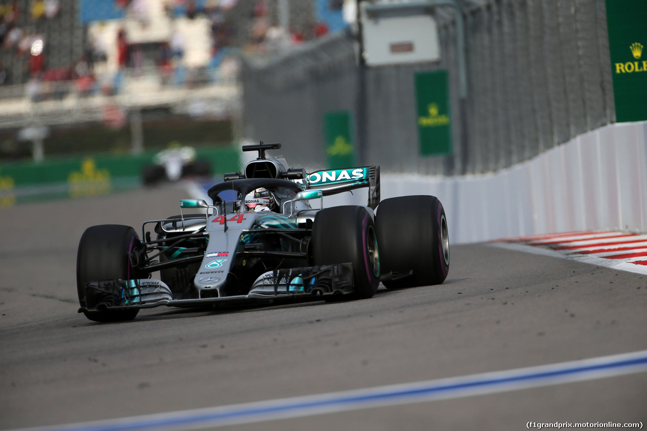 GP RUSSIA, 28.09.2018 - Prove Libere 2, Lewis Hamilton (GBR) Mercedes AMG F1 W09