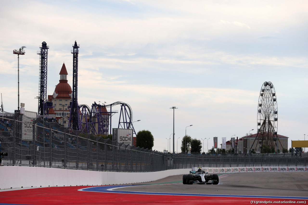 GP RUSSIA, 28.09.2018 - Prove Libere 2, Valtteri Bottas (FIN) Mercedes AMG F1 W09
