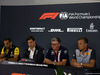 GP RUSSIA, 28.09.2018 - Conferenza Stampa, Cyril Abiteboul (FRA) Renault Sport F1 Managing Director, Toto Wolff (GER) Mercedes AMG F1 Shareholder e Executive Director, Otmar Szafnauer (USA) Racing Point Force India F1 Team Chief Operating Officer e Mario Isola (ITA), Pirelli Racing Manager