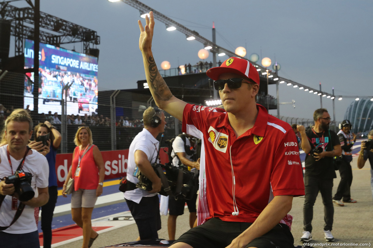 GP SINGAPORE, 16.09.2018 - Kimi Raikkonen (FIN) Ferrari SF71H