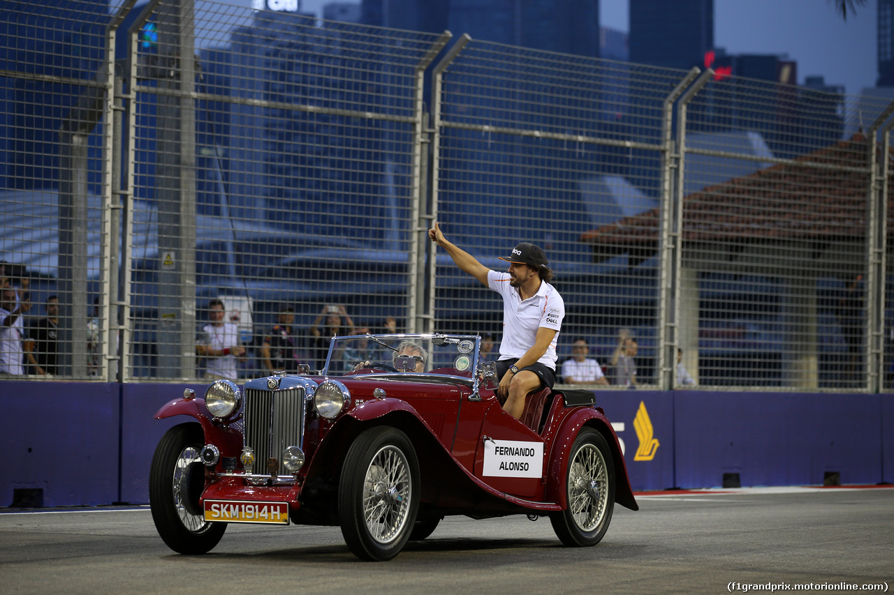 GP SINGAPORE, 16.09.2018 - Fernando Alonso (ESP) McLaren MCL33