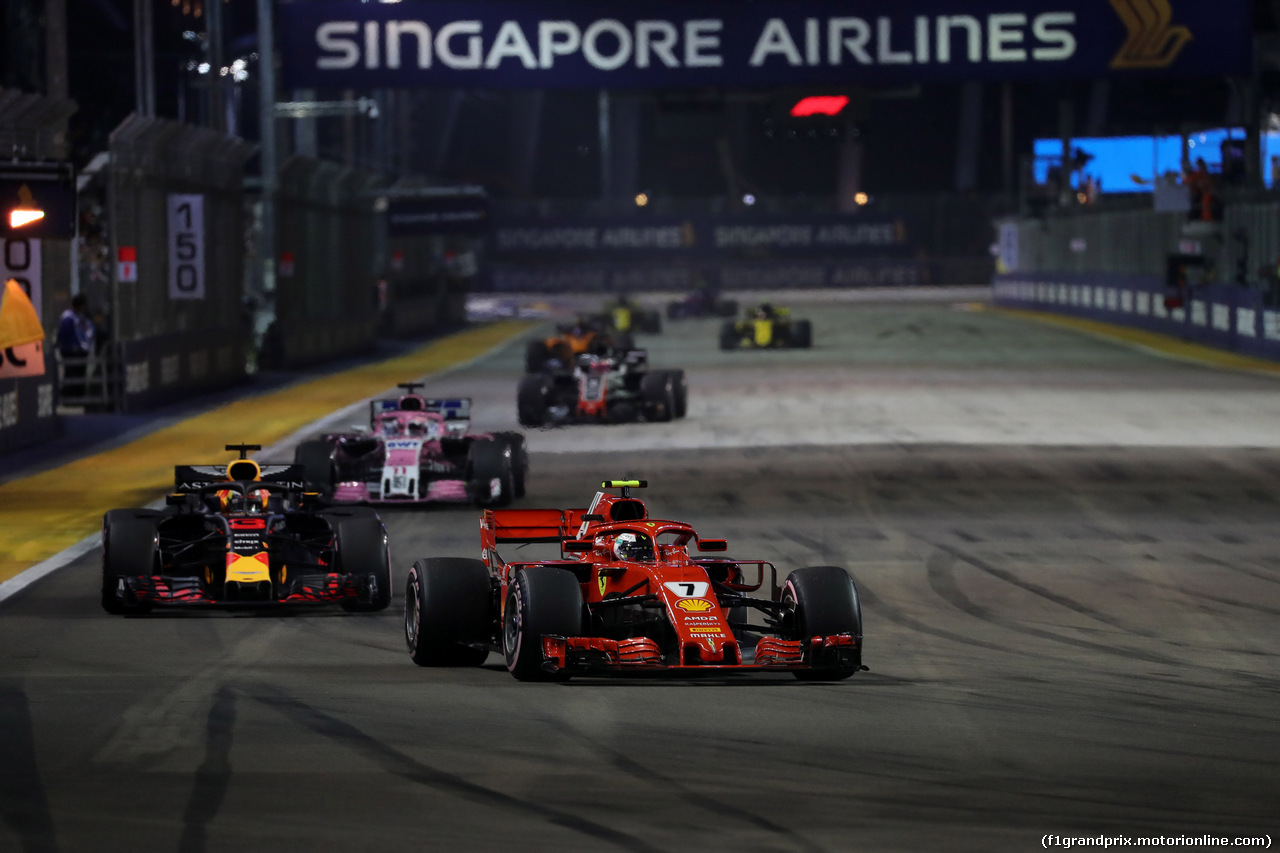 GP SINGAPORE, 16.09.2018 - Gara, Kimi Raikkonen (FIN) Ferrari SF71H