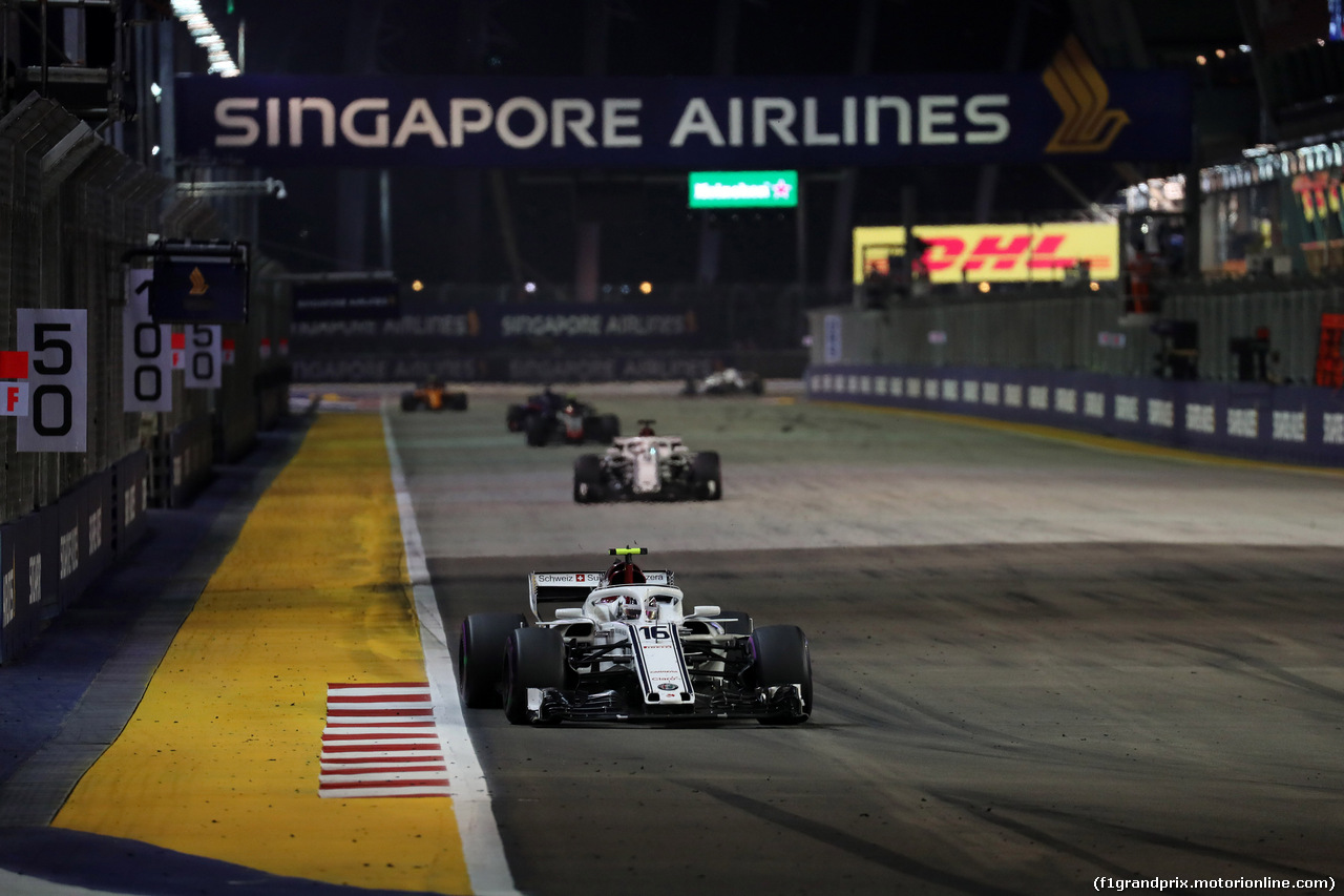GP SINGAPORE, 16.09.2018 - Gara, Charles Leclerc (MON) Sauber C37