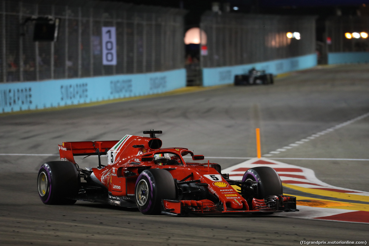 GP SINGAPORE, 16.09.2018 - Gara, Sebastian Vettel (GER) Ferrari SF71H