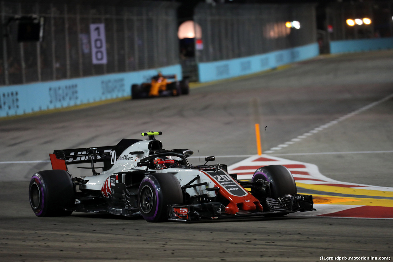 GP SINGAPORE, 16.09.2018 - Gara, Kevin Magnussen (DEN) Haas F1 Team VF-18