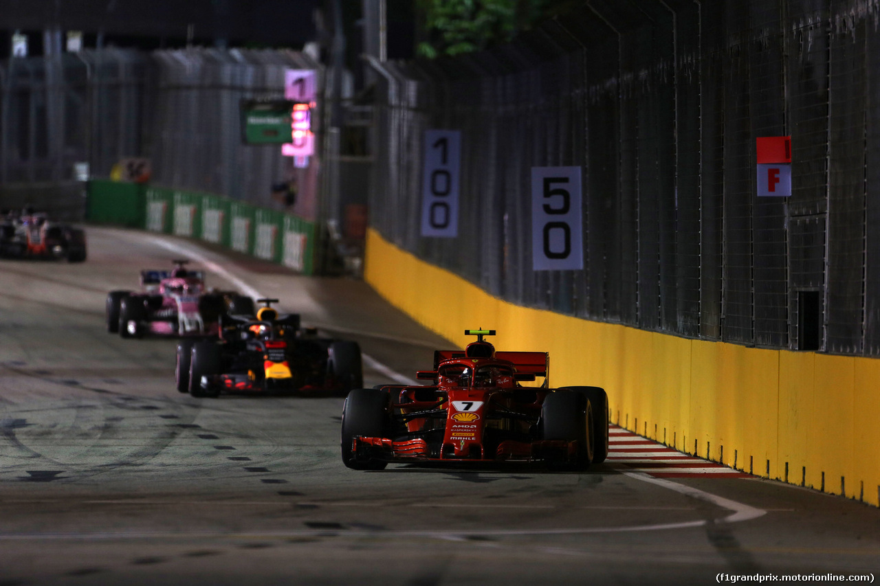 GP SINGAPORE, 16.09.2018 - Gara, Kimi Raikkonen (FIN) Ferrari SF71H