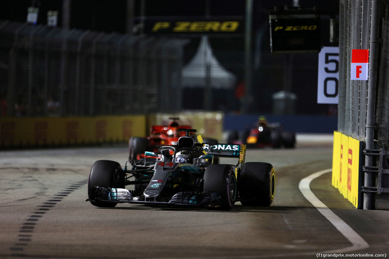 GP SINGAPORE, 16.09.2018 - Gara, Lewis Hamilton (GBR) Mercedes AMG F1 W09
