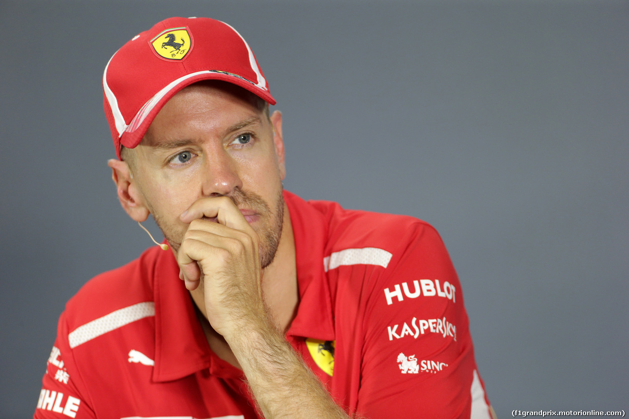 GP SINGAPORE, 16.09.2018 - Gara, Conferenza Stampa, Sebastian Vettel (GER) Ferrari SF71H
