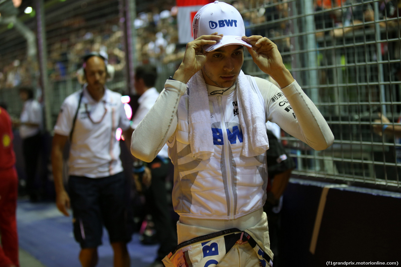 GP SINGAPORE, 16.09.2018 - Gara, Esteban Ocon (FRA) Racing Point Force India F1 VJM11