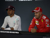 GP SINGAPORE, 15.09.2018 - Qualifiche, Conferenza Stampa, Lewis Hamilton (GBR) Mercedes AMG F1 W09 e Sebastian Vettel (GER) Ferrari SF71H