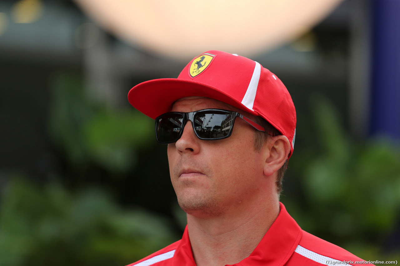 GP SINGAPORE, 13.09.2018 - Kimi Raikkonen (FIN) Ferrari SF71H