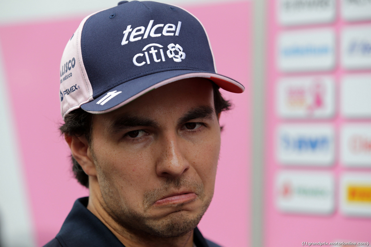 GP SINGAPORE, 13.09.2018 - Sergio Perez (MEX) Racing Point Force India F1 VJM11