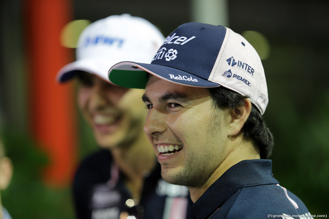 GP SINGAPORE, 13.09.2018 - Sergio Perez (MEX) Racing Point Force India F1 VJM11