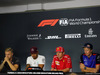 GP SINGAPORE, 13.09.2018 - Conferenza Stampa, Kevin Magnussen (DEN) Haas F1 Team VF-18, Lewis Hamilton (GBR) Mercedes AMG F1 W09, Kimi Raikkonen (FIN) Ferrari SF71H e Brendon Hartley (NZL) Scuderia Toro Rosso STR13