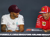 GP SINGAPORE, 13.09.2018 - Conferenza Stampa, Lewis Hamilton (GBR) Mercedes AMG F1 W09 e Kimi Raikkonen (FIN) Ferrari SF71H