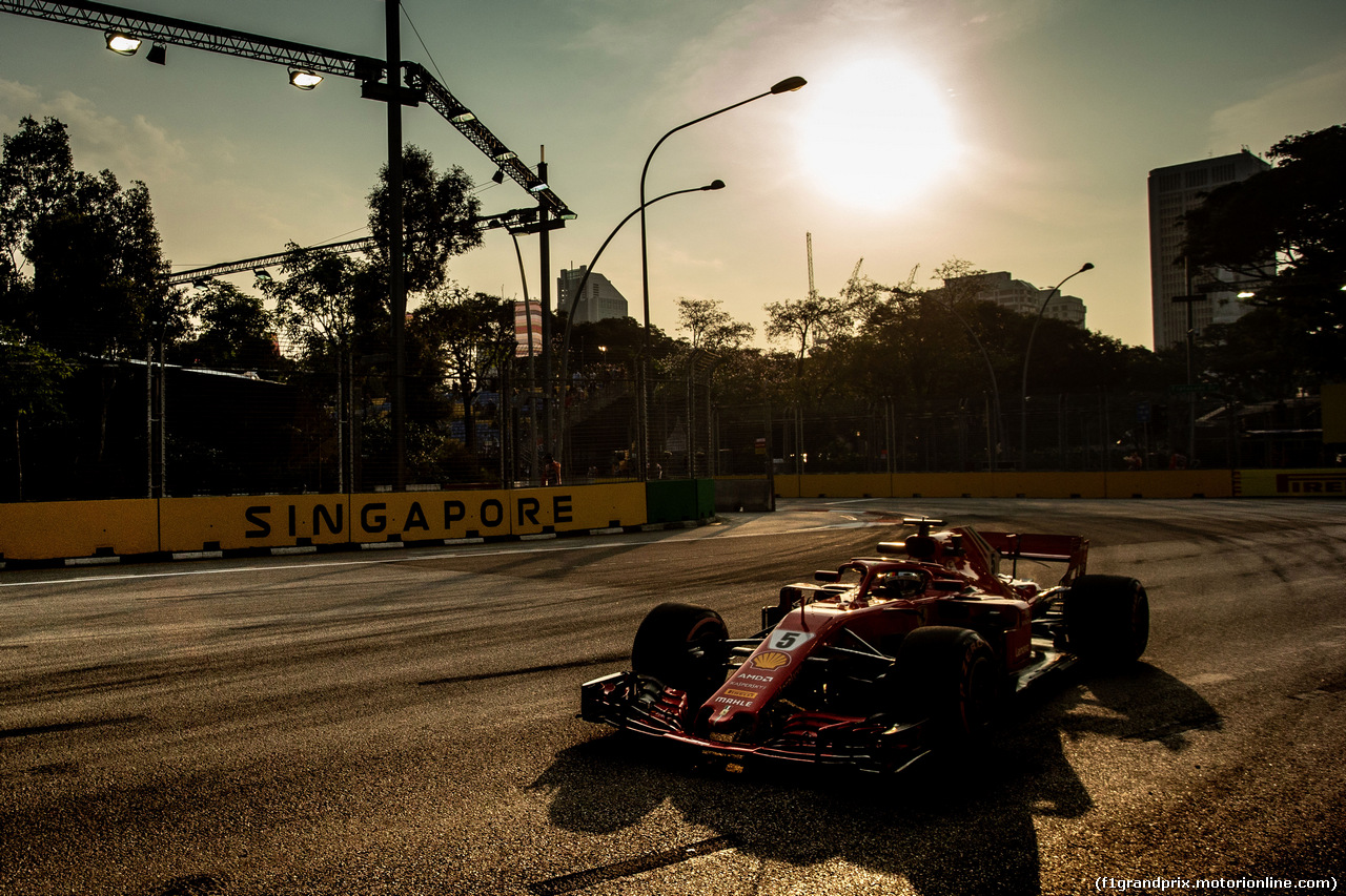 GP SINGAPORE, Sebastian Vettel (GER) Ferrari SF71H.
14.09.2018.