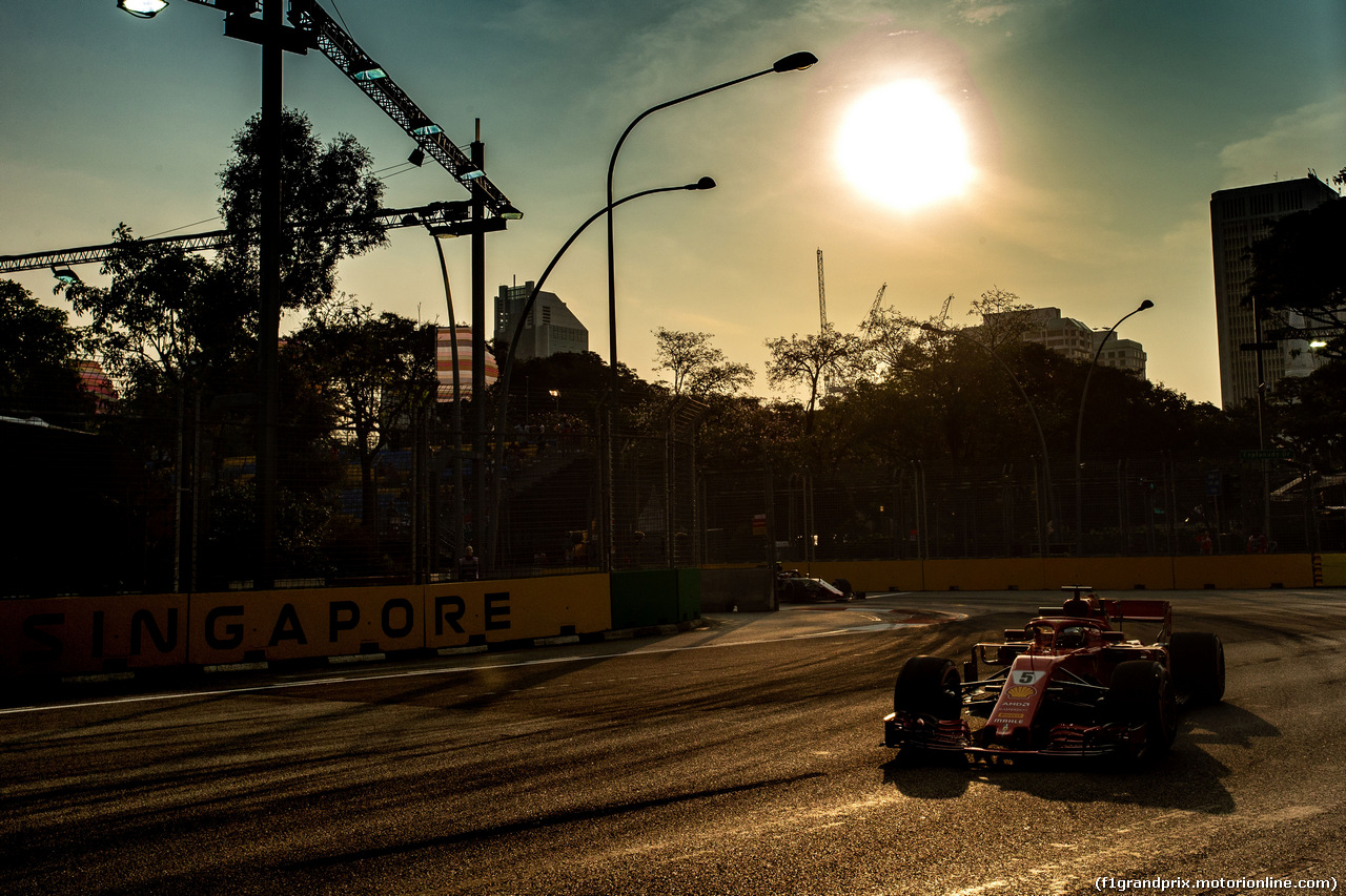 GP SINGAPORE, Sebastian Vettel (GER) Ferrari SF71H.
14.09.2018.