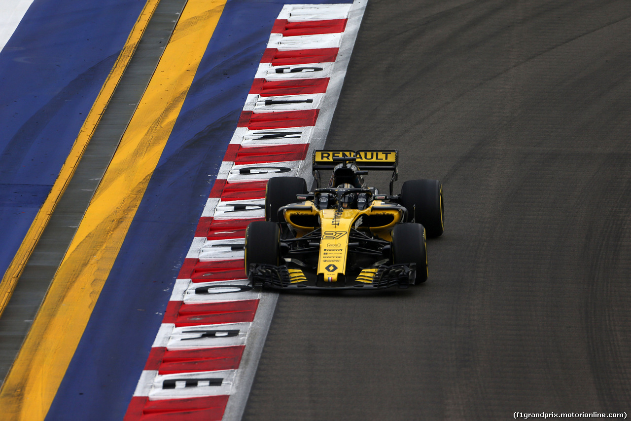 GP SINGAPORE, 15.09.2018 - Prove Libere 3, Nico Hulkenberg (GER) Renault Sport F1 Team RS18 v