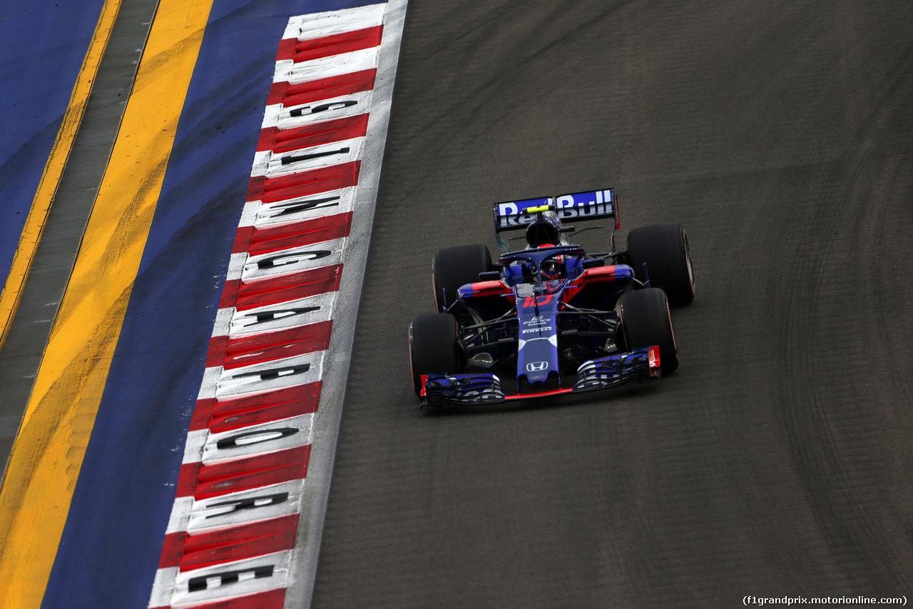 GP SINGAPORE, 15.09.2018 - Prove Libere 3, Pierre Gasly (FRA) Scuderia Toro Rosso STR13