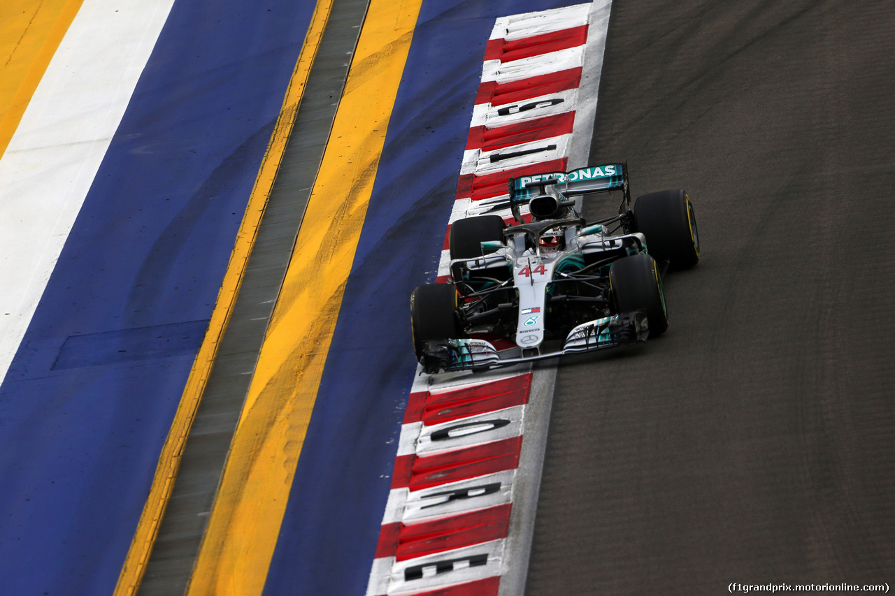 GP SINGAPORE, 15.09.2018 - Prove Libere 3, Lewis Hamilton (GBR) Mercedes AMG F1 W09